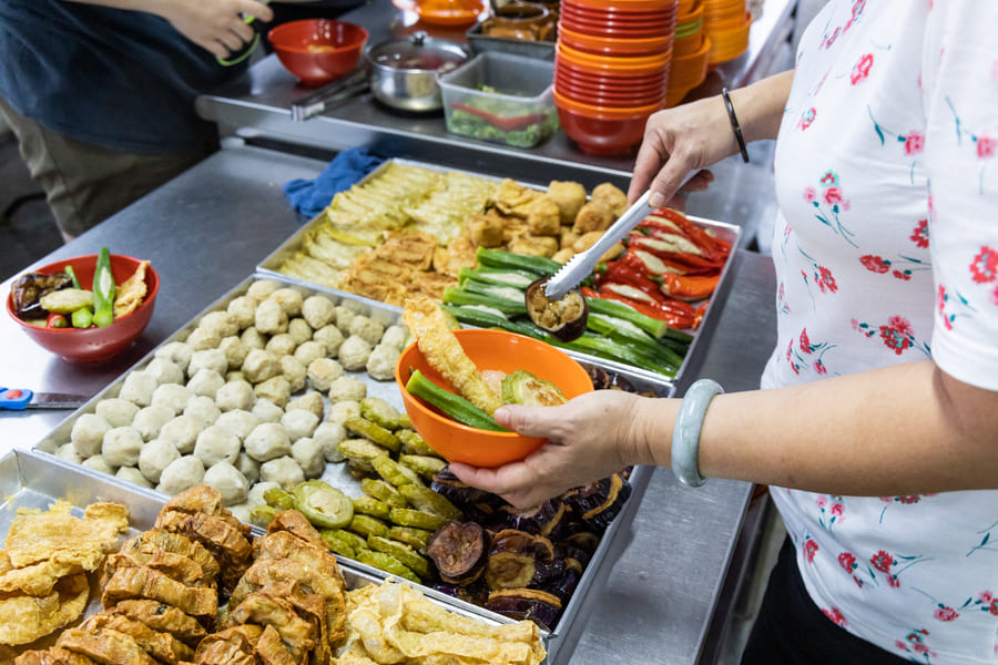 Puesto de comida callejera China